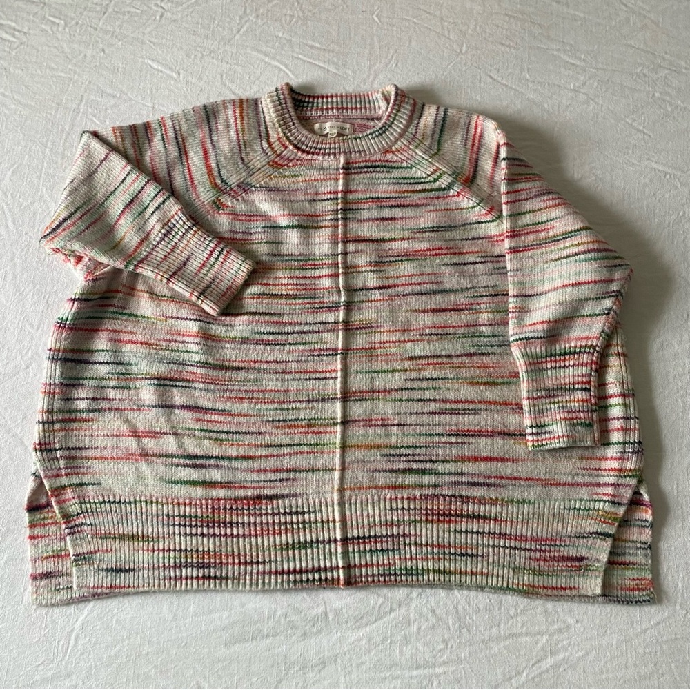Multicolor Striped Lou & Grey Women's Sweater Poncho